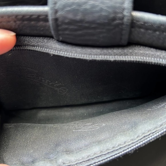 Fossil | Black Leather Checkbook Holder Wallet Change Purse - Picture 7 of 9